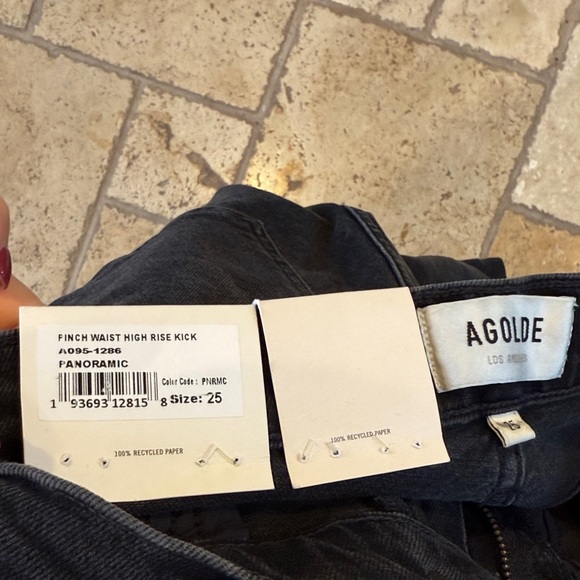 Agolde Black Flare Women's Jeans - Picture 4 of 4